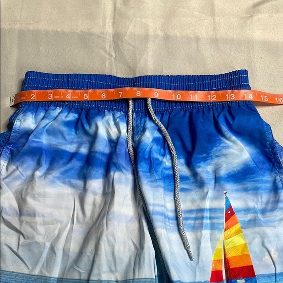 BLUEPORT Blue Ocean Print Men's Shorts - Picture 5 of 6